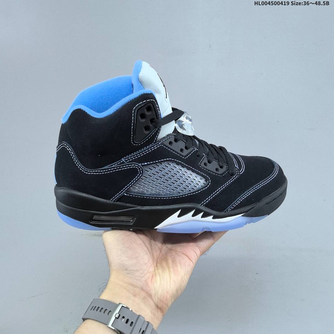 Air Jordan 5 Retro "Black University Blue" AJ5 5 aj5 5 - foto 2