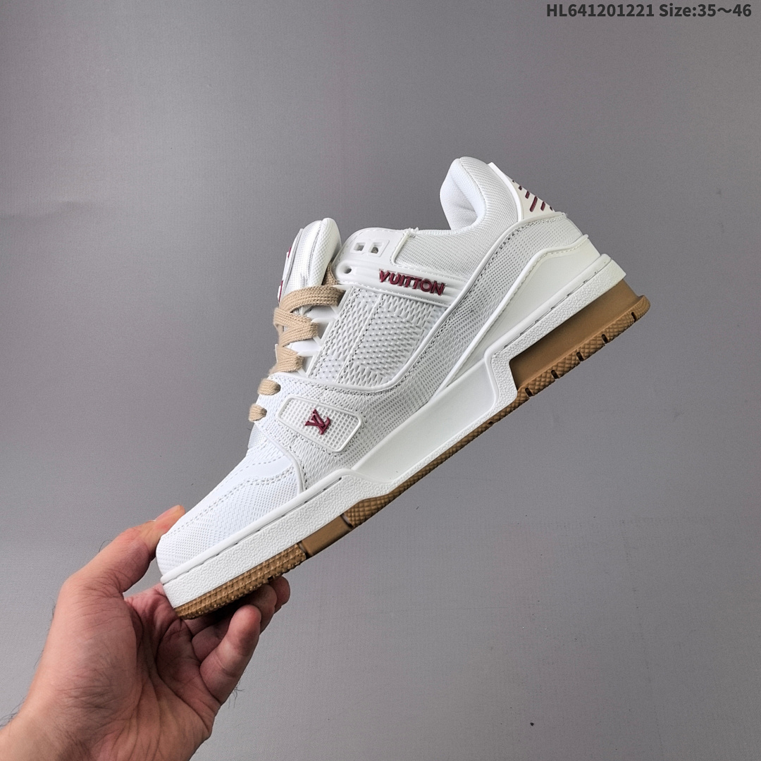 Louis Vuitton Trainer Sneaker Low LV ID Size 46 - foto 3