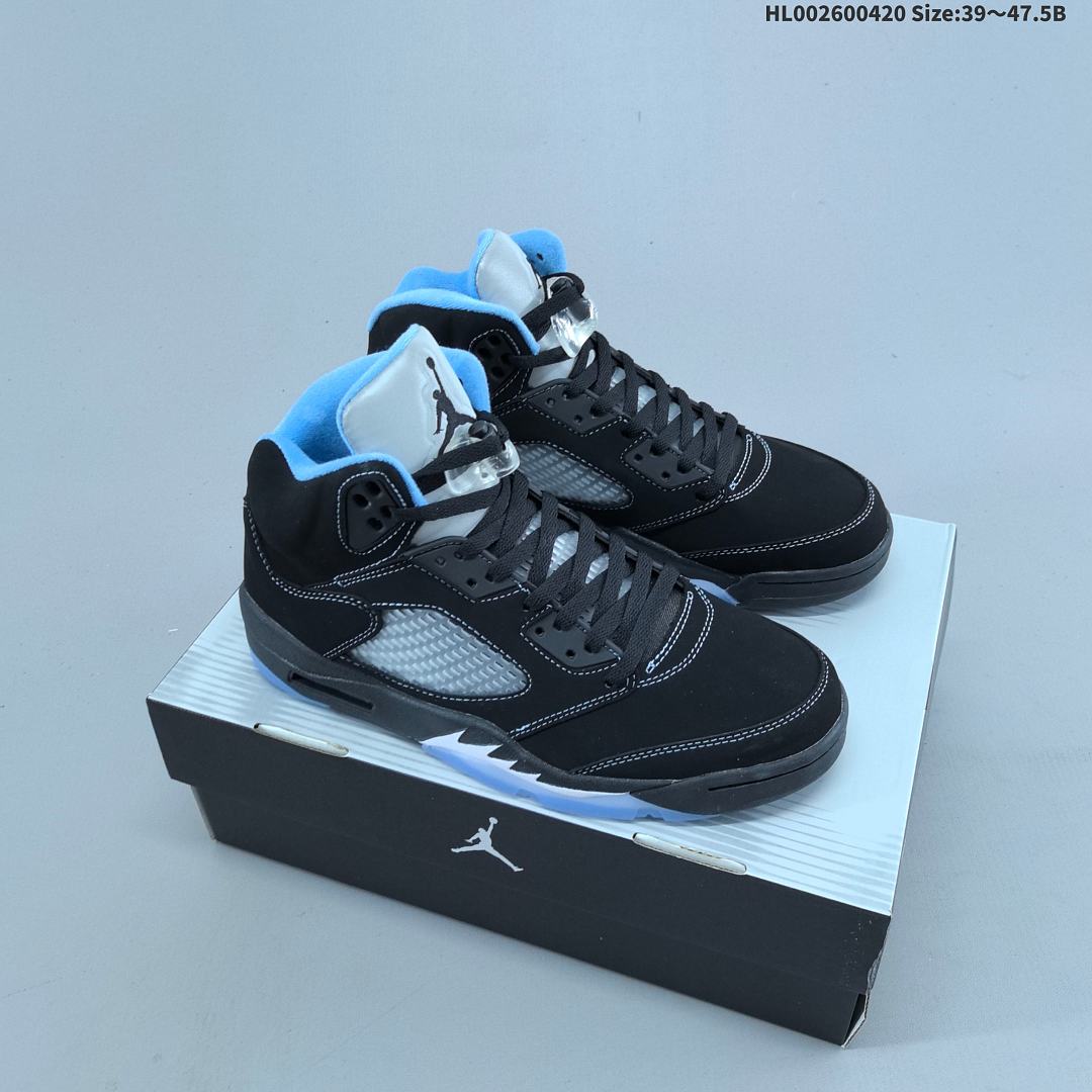 Air Jordan 5 Retro "Black University Blue" AJ5 5 aj5 5