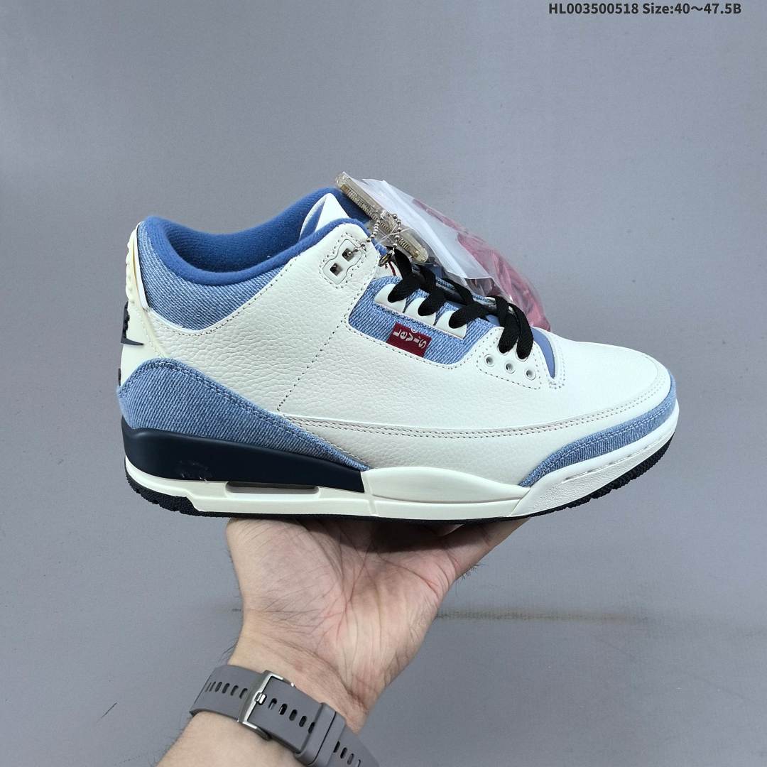 Levi& x27;s x Air Jordan 3 "All-star" AJ3 3 aj3 3 A - foto 2