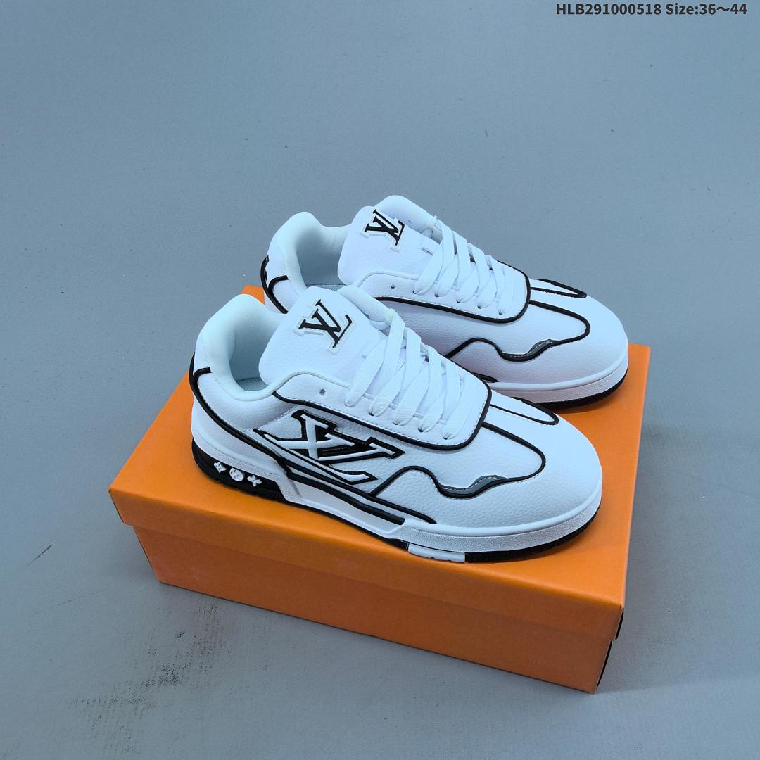 Louis Vuitton Trainer Sneaker Low LV ID Size 44 - foto 6